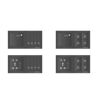 Boonlive Smart Panel A5L Aluminum Wire Drawing Series – Premium Smart Control for Luxury Spaces